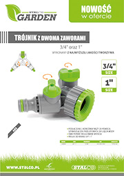 Stalco Garden - Tr&oacute;jnik z dwoma zaworami