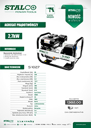 Stalco Power Tools - agregat prądotw&oacute;rczy