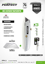Stalco Perfect - n&oacute;ż z ostrzem trapezowym
